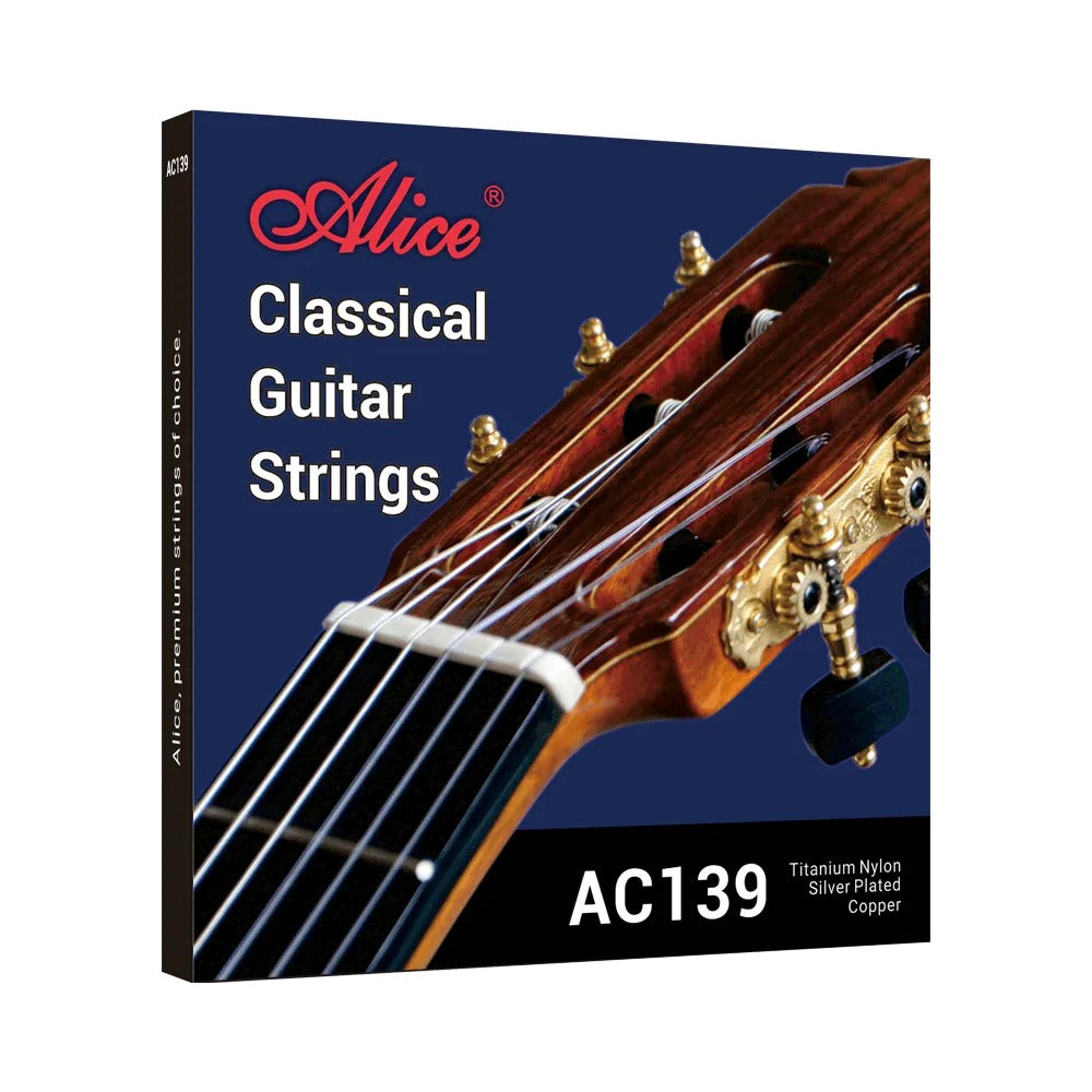 Dây Alice AC139-H Hard Tension – bao bì mặt trước bộ dây đàn guitar classic