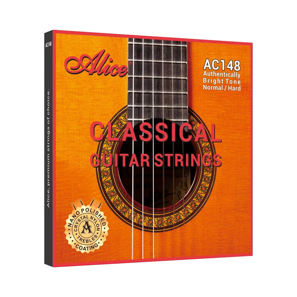 Dây Alice AC148-H Hard Tension – bao bì mặt trước bộ dây đàn guitar classic