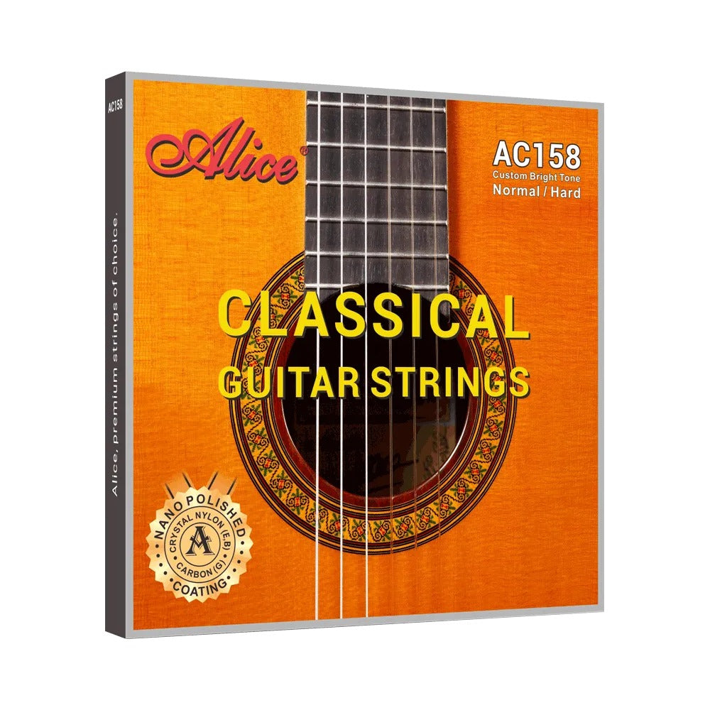 Dây Alice AC158-H Hard Tension – bao bì mặt trước bộ dây đàn guitar classic