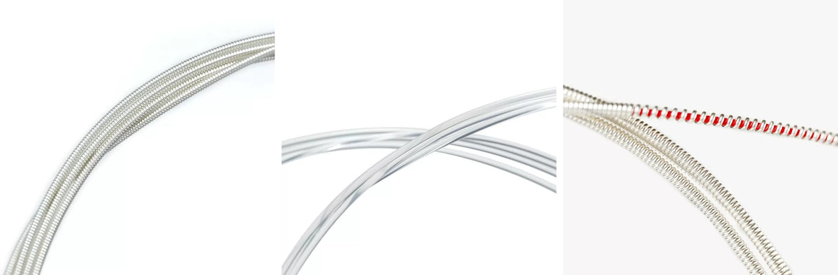 Cận cảnh dây cao và dây trầm bộ Alice AC168 (ảnh của Alice)