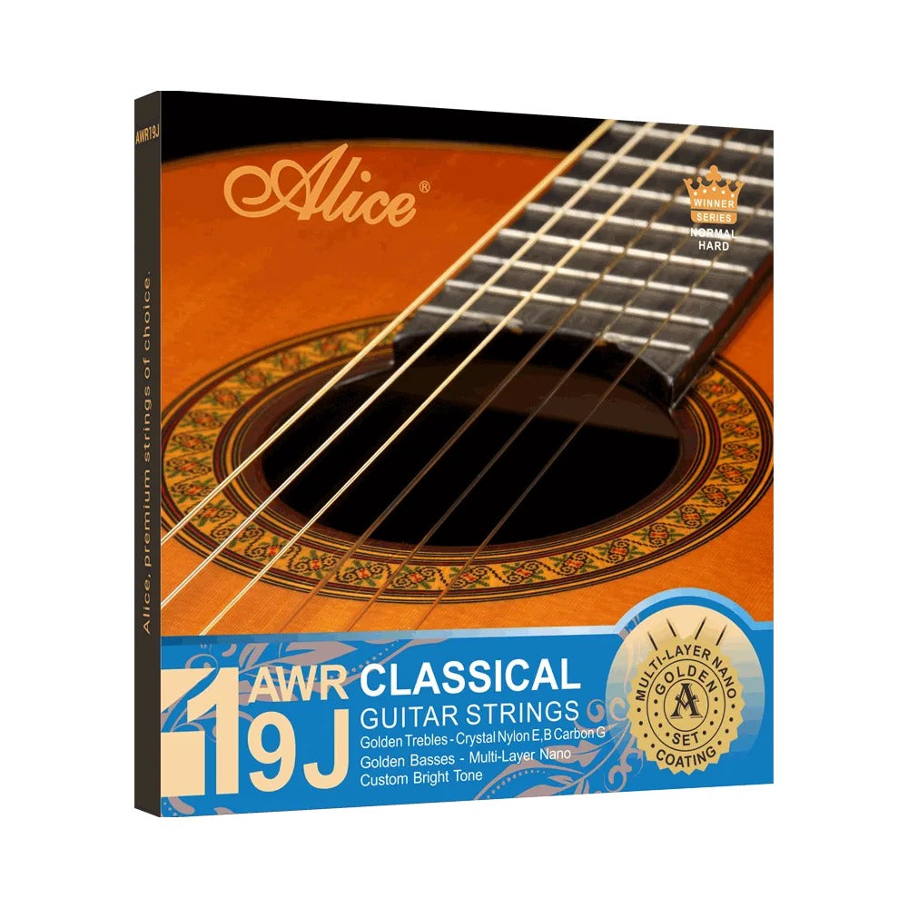 Dây Alice AWR19J-N Normal Tension – bao bì mặt trước bộ dây đàn guitar classic