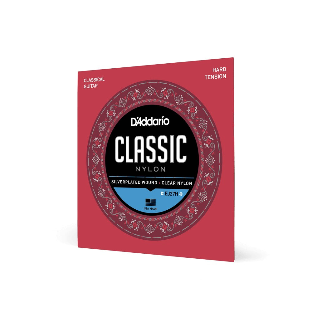 Dây D'Addario EJ27H Classic Nylon Student – bao bì mặt trước dây đàn guitar classic