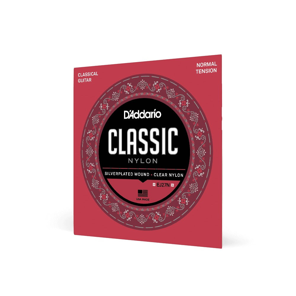 Dây D'Addario EJ27N Classic Nylon Student – bao bì mặt trước dây đàn guitar classic