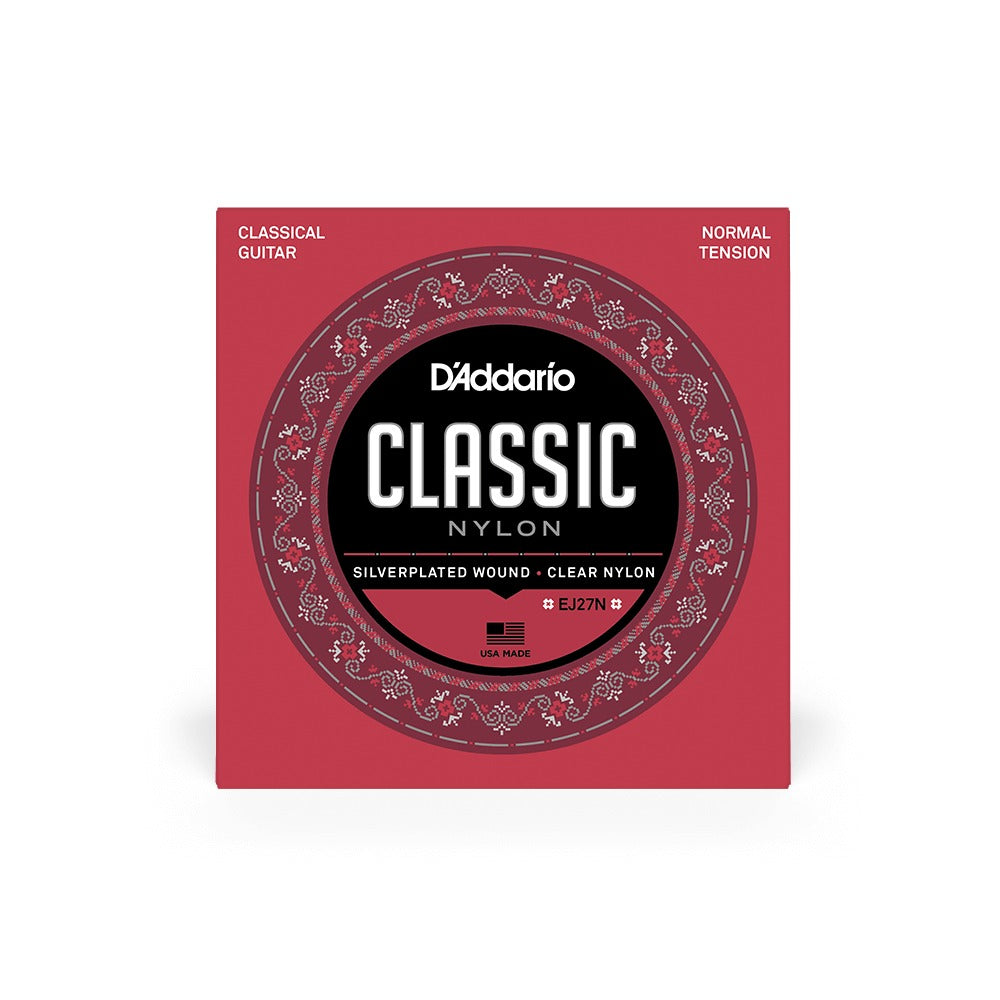 Bao bì dây D'Addario EJ27N chụp thẳng mặt trước