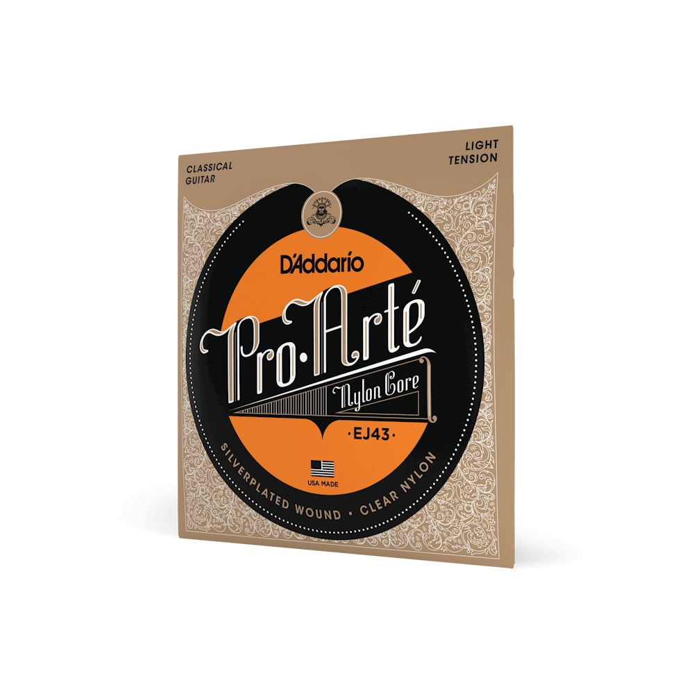 Dây D'Addario EJ43 Pro-Arté Nylon – bao bì mặt trước dây đàn guitar classic