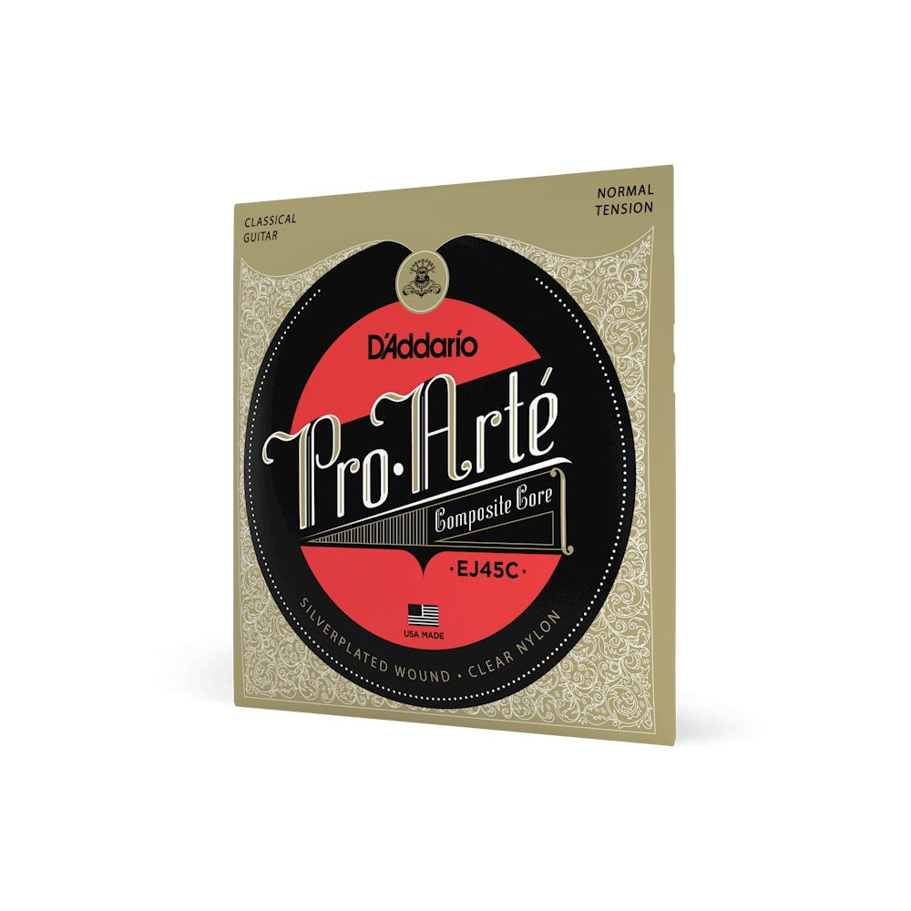 Dây D'Addario EJ45C Pro-Arté Composite – bao bì mặt trước dây đàn guitar classic