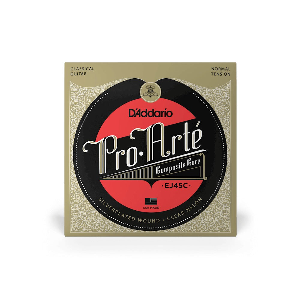 Bao bì dây D'Addario EJ45C chụp thẳng mặt trước