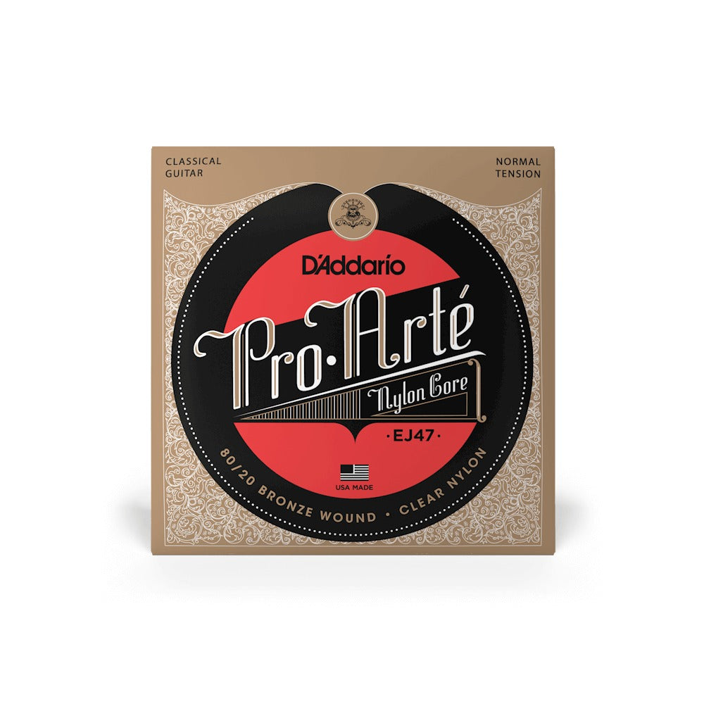 Bao bì dây D'Addario EJ47 chụp thẳng mặt trước