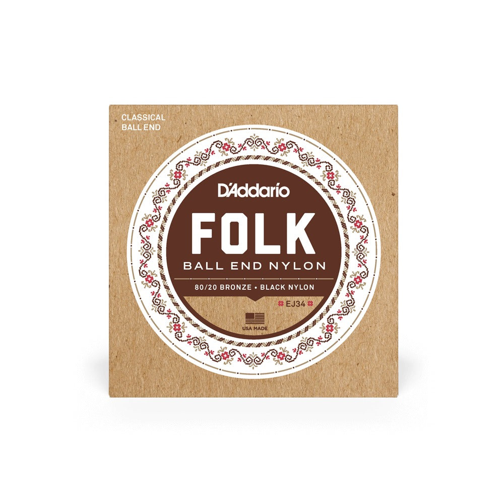 Bao bì dây D'Addario EJ34 chụp thẳng mặt trước