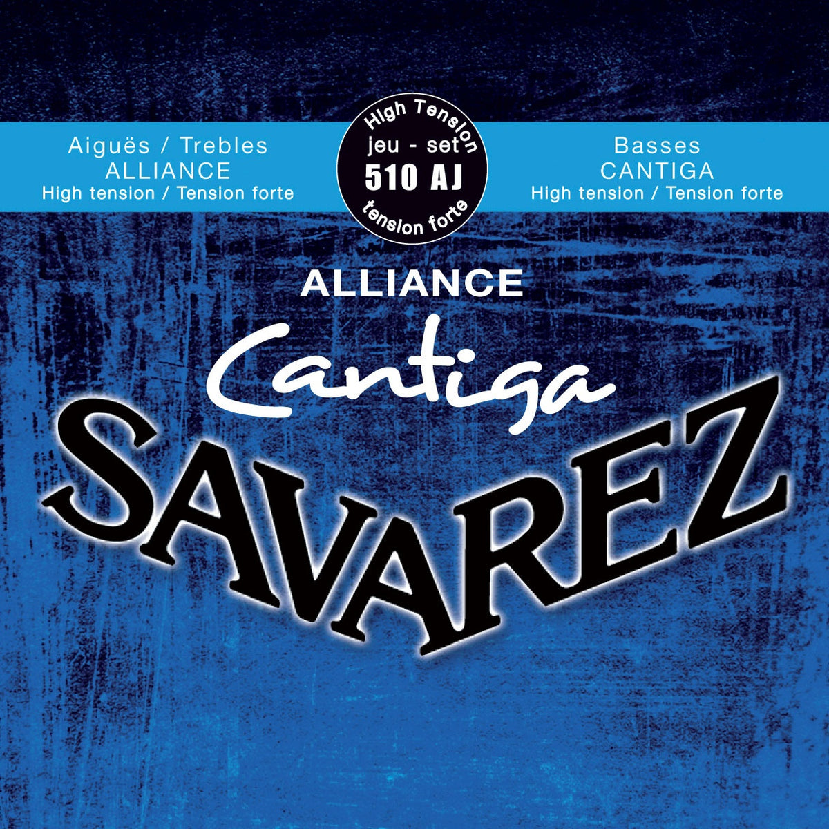 Dây Savarez 510AJ Alliance Cantiga High Tension – bao bì mặt trước bộ dây đàn guitar classic