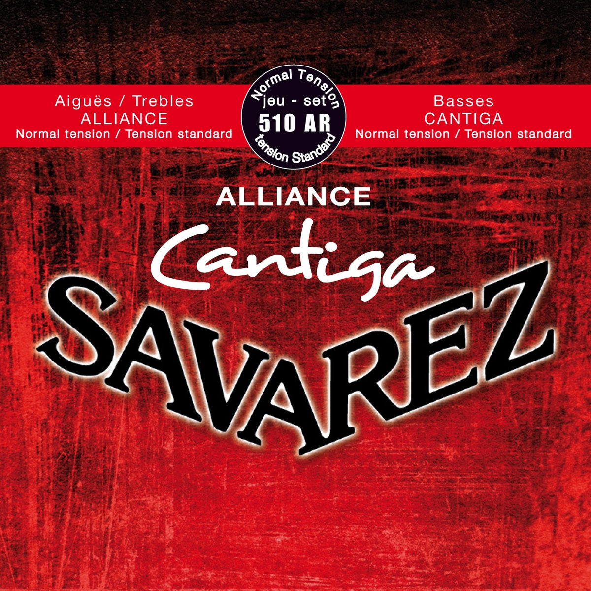 Dây Savarez 510AR Alliance Cantiga Normal Tension – bao bì mặt trước bộ dây đàn guitar classic