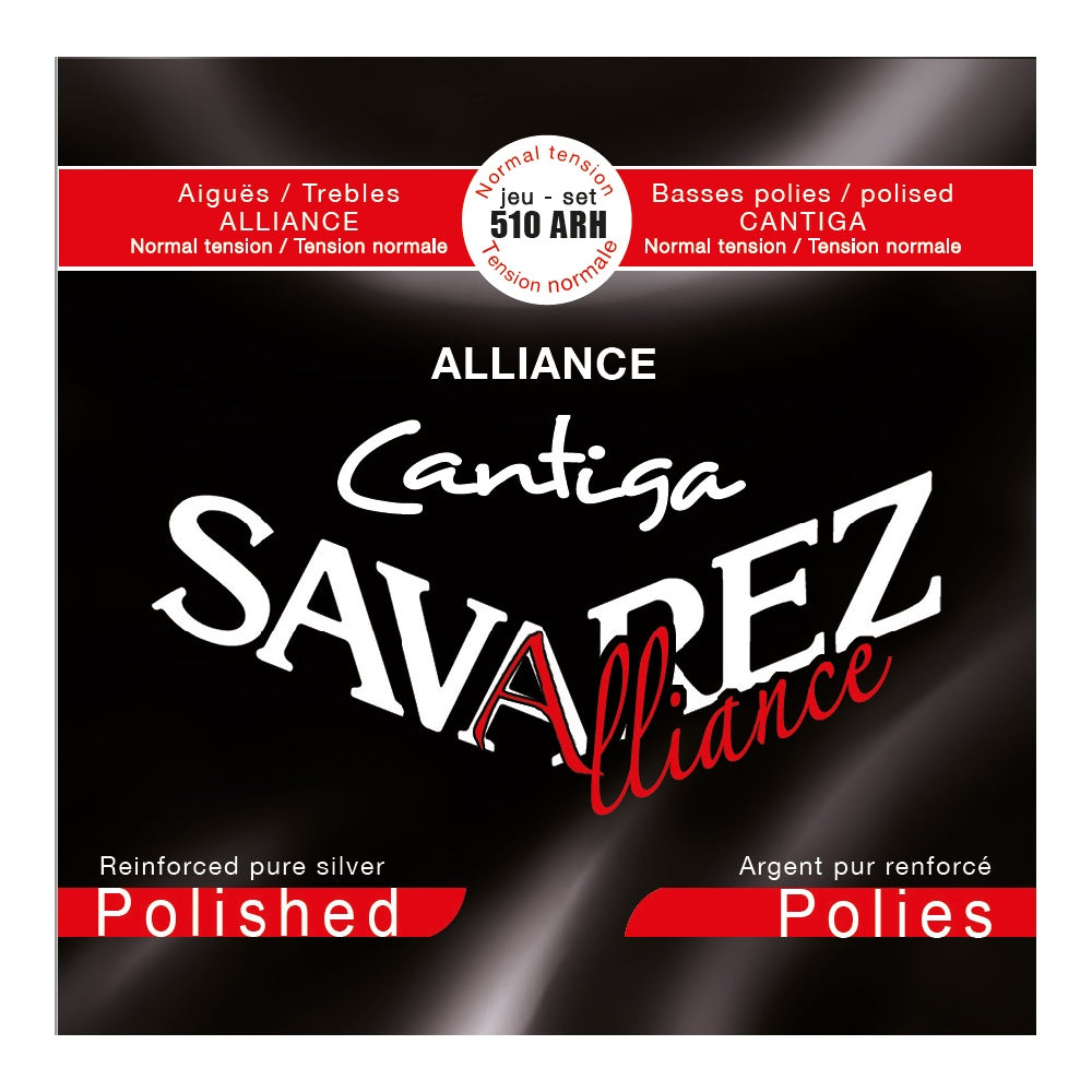 Dây Savarez 510ARH Alliance Cantiga Polished Normal Tension – bao bì mặt trước bộ dây đàn guitar classic