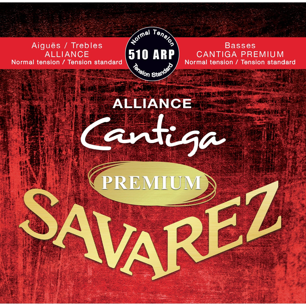 Dây Savarez 510ARP Alliance Cantiga Premium Normal Tension – bao bì mặt trước bộ dây đàn guitar classic