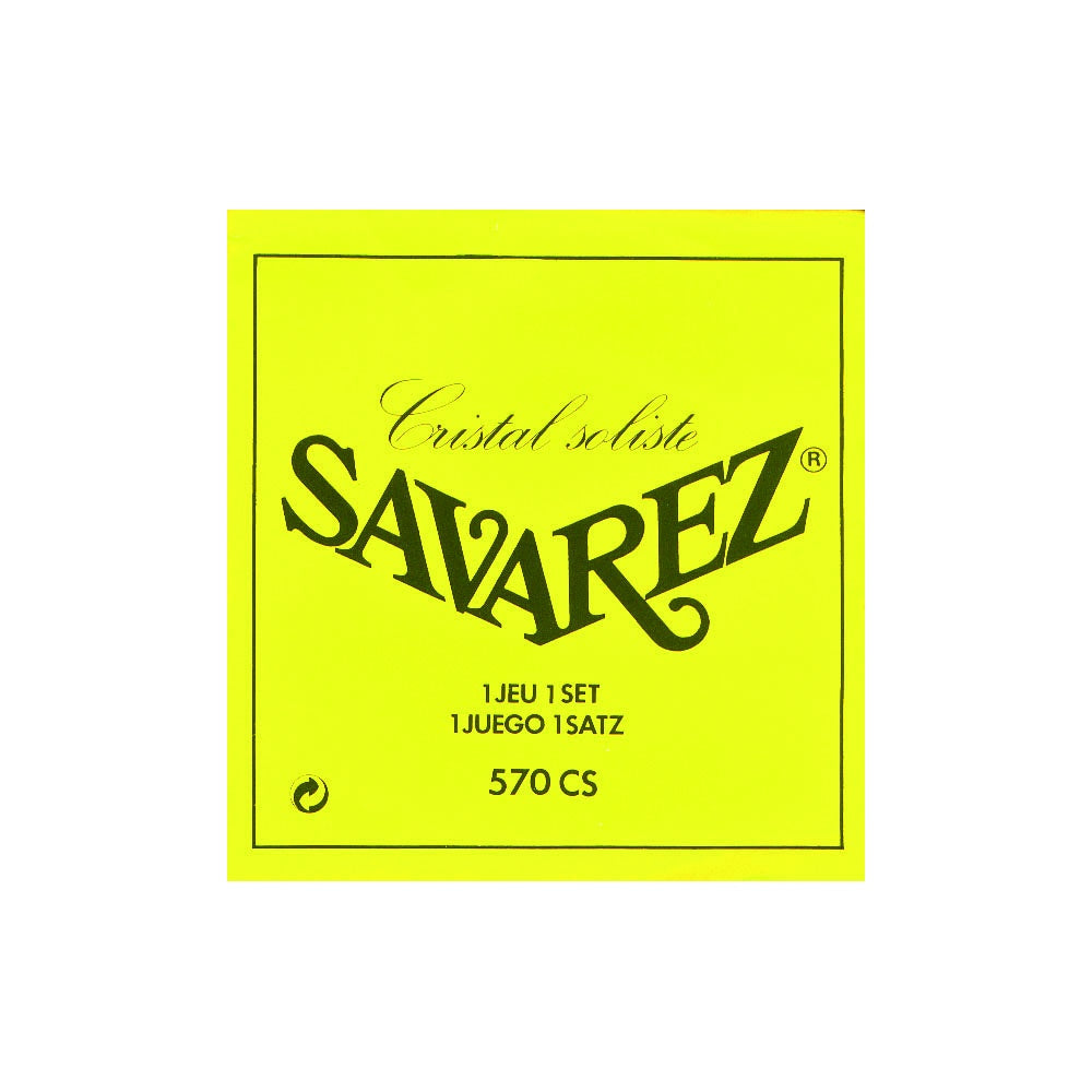 Dây Savarez 570CS Cristal Soliste 570 High Tension – bao bì mặt trước bộ dây đàn guitar classic