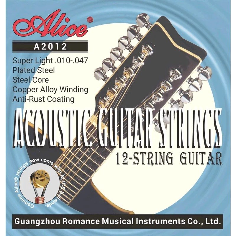 Dây Alice A2012 Hợp Kim Mạ Đồng 10-50 Super Light – bao bì mặt trước