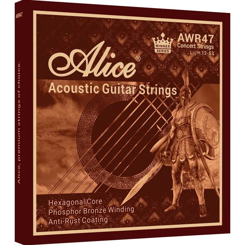 Dây Alice AWR47-L Phosphor Bronze 12-53 Light – bao bì mặt trước