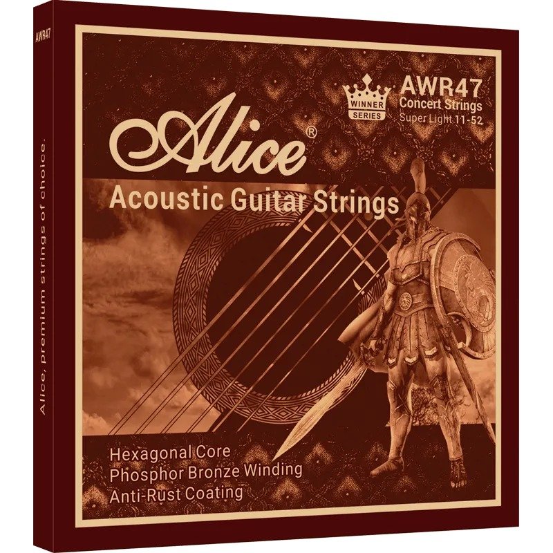 Dây Alice AWR47-SL Phosphor Bronze 11-52 Super Light – bao bì mặt trước