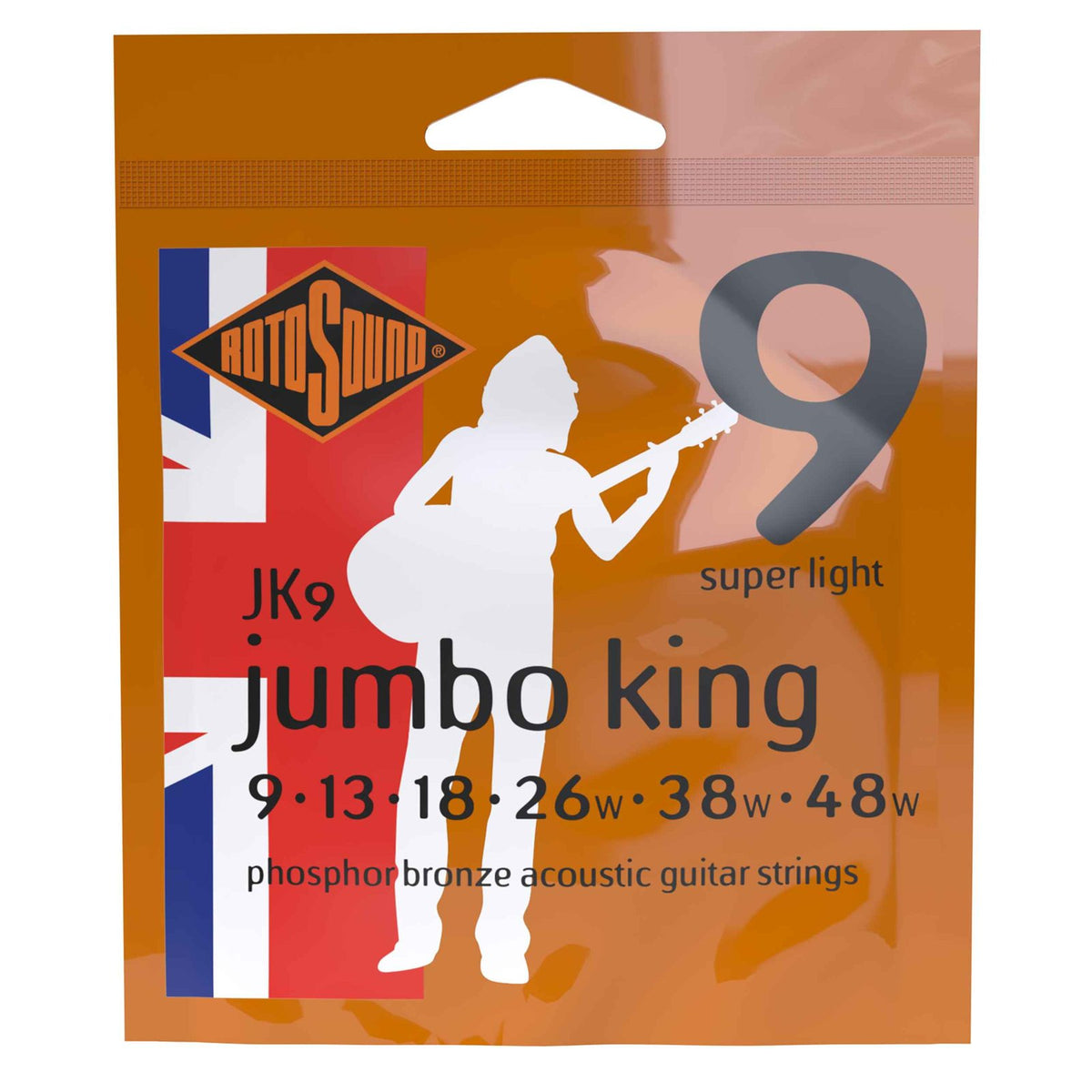 Rotosound JK9 – cỡ 9-48 Super Light, cùng dòng Jumbo King với JK10