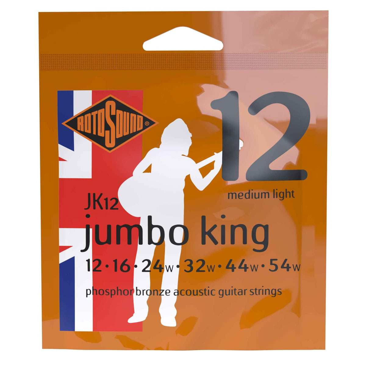 Rotosound JK12 – cỡ 12-54 Medium Light, cùng dòng Jumbo King với JK11