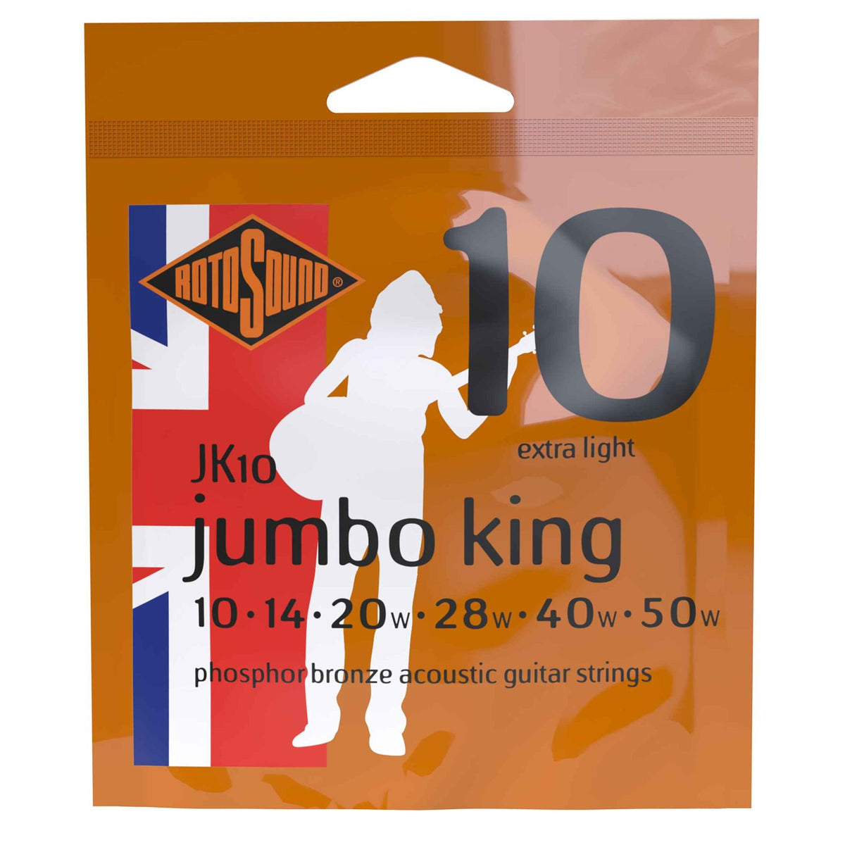 Rotosound JK10 – cỡ 10-50 Extra Light, cùng dòng Jumbo King với JK9