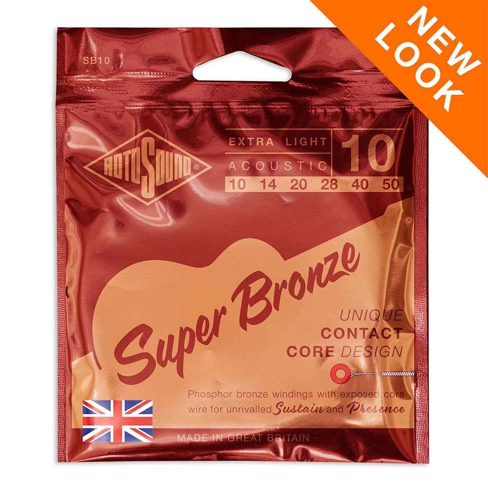 Rotosound SB10 Super Bronze – ảnh giới thiệu bao bì mẫu mới của hãng