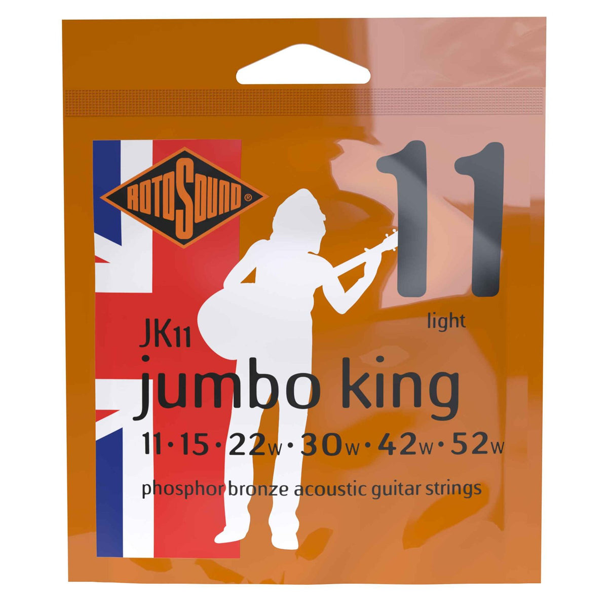 Rotosound JK11 Jumbo King 92/8 – cùng cỡ 11-52, dòng mà Tru Bronze TB11 là lựa chọn thay thế
