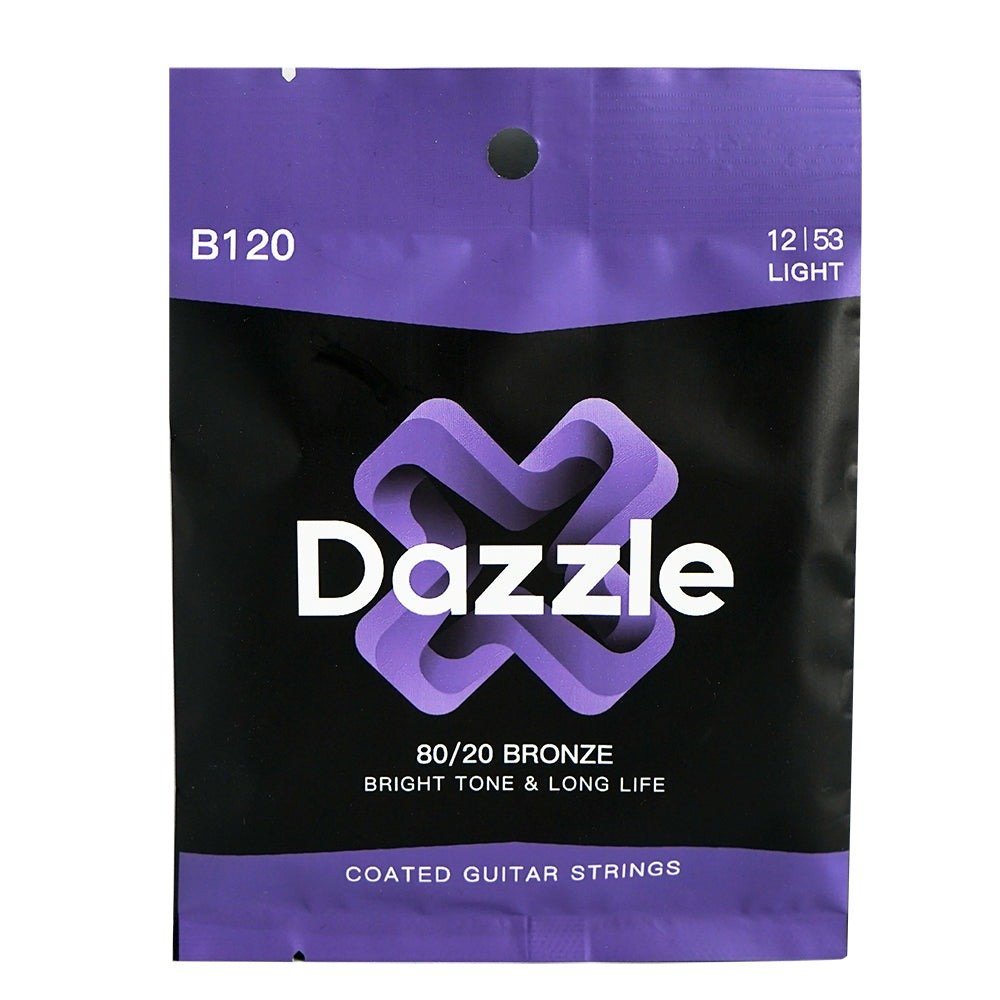 Dây Saga Dazzle B120 80/20 Bronze Coating 12-53 Light – bao bì mặt trước