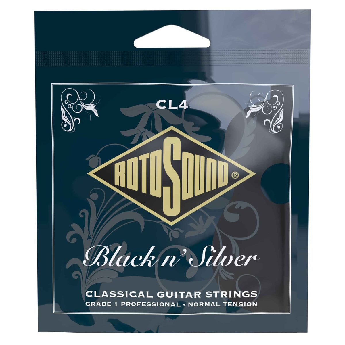 Rotosound CL4 – Black n' Silver – Normal Tension, cùng dòng Superia Classical với CL3