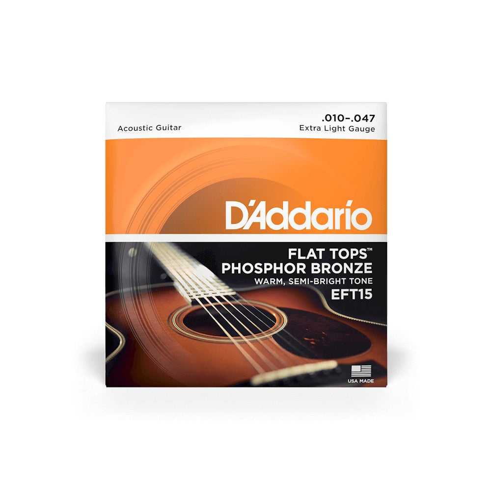 Bao bì dây D'Addario EFT15 cỡ 10-47 Extra Light – mặt trước