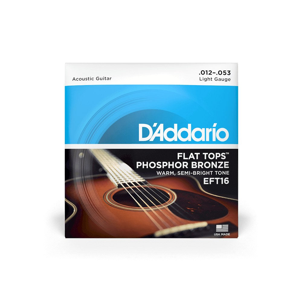 Bao bì dây D'Addario EFT16 cỡ 12-53 Light – mặt trước