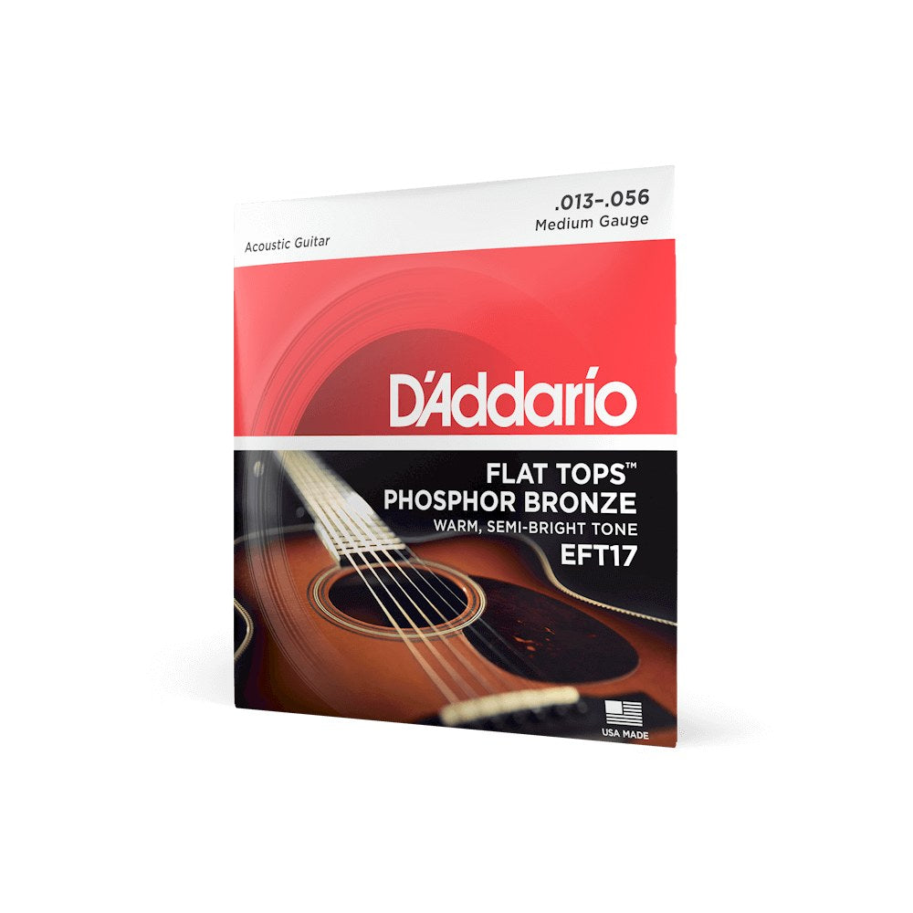 Dây D'Addario EFT17 Flat Tops Phosphor Bronze 13-56 Medium – bao bì
