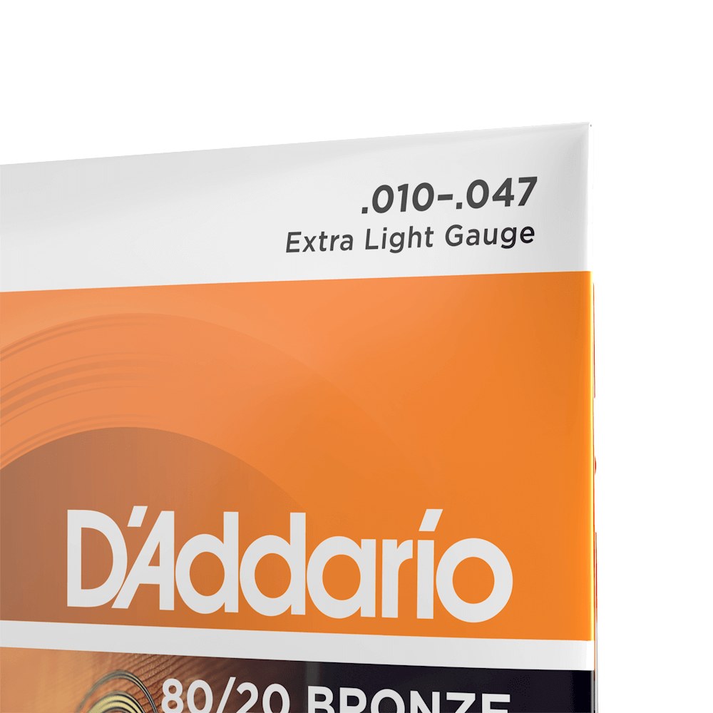 Cận cảnh bao bì dây D'Addario EJ10 10-47 Extra Light