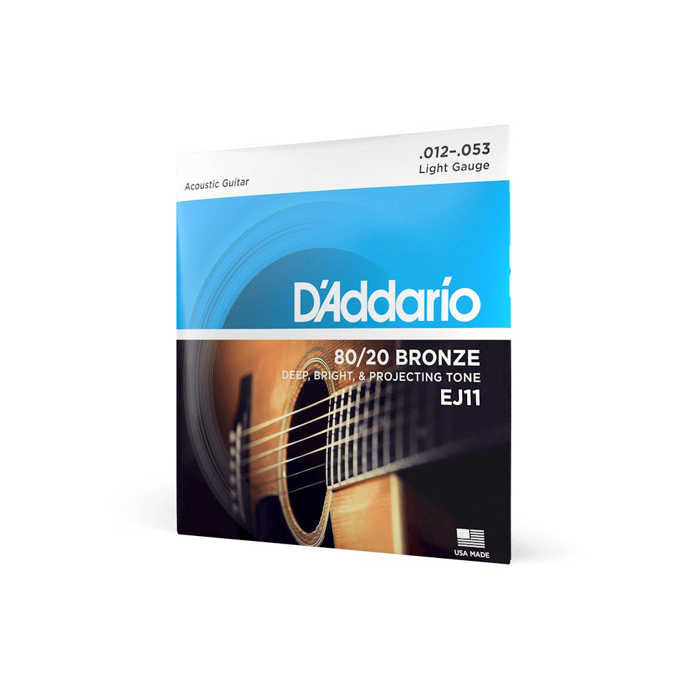 Dây D'Addario EJ11 80/20 Bronze 12-53 Light – bao bì