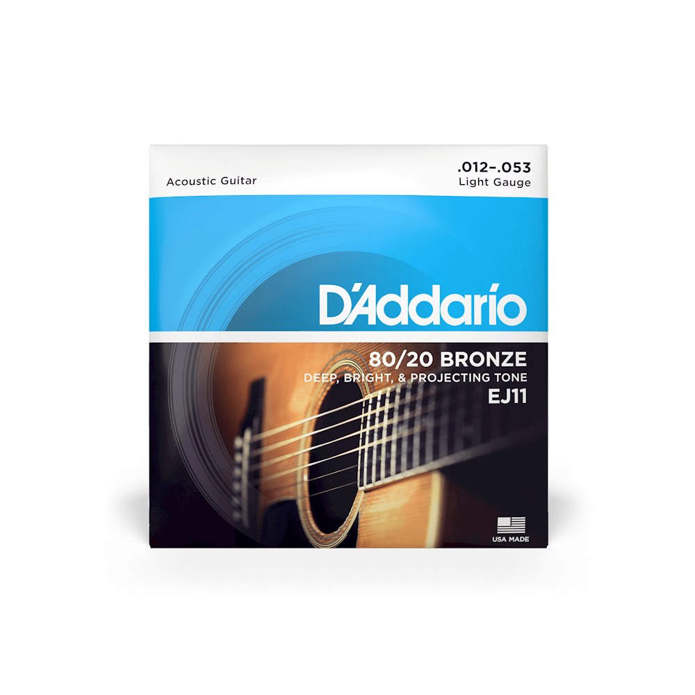 Bao bì dây D'Addario EJ11 cỡ 12-53 Light – mặt trước