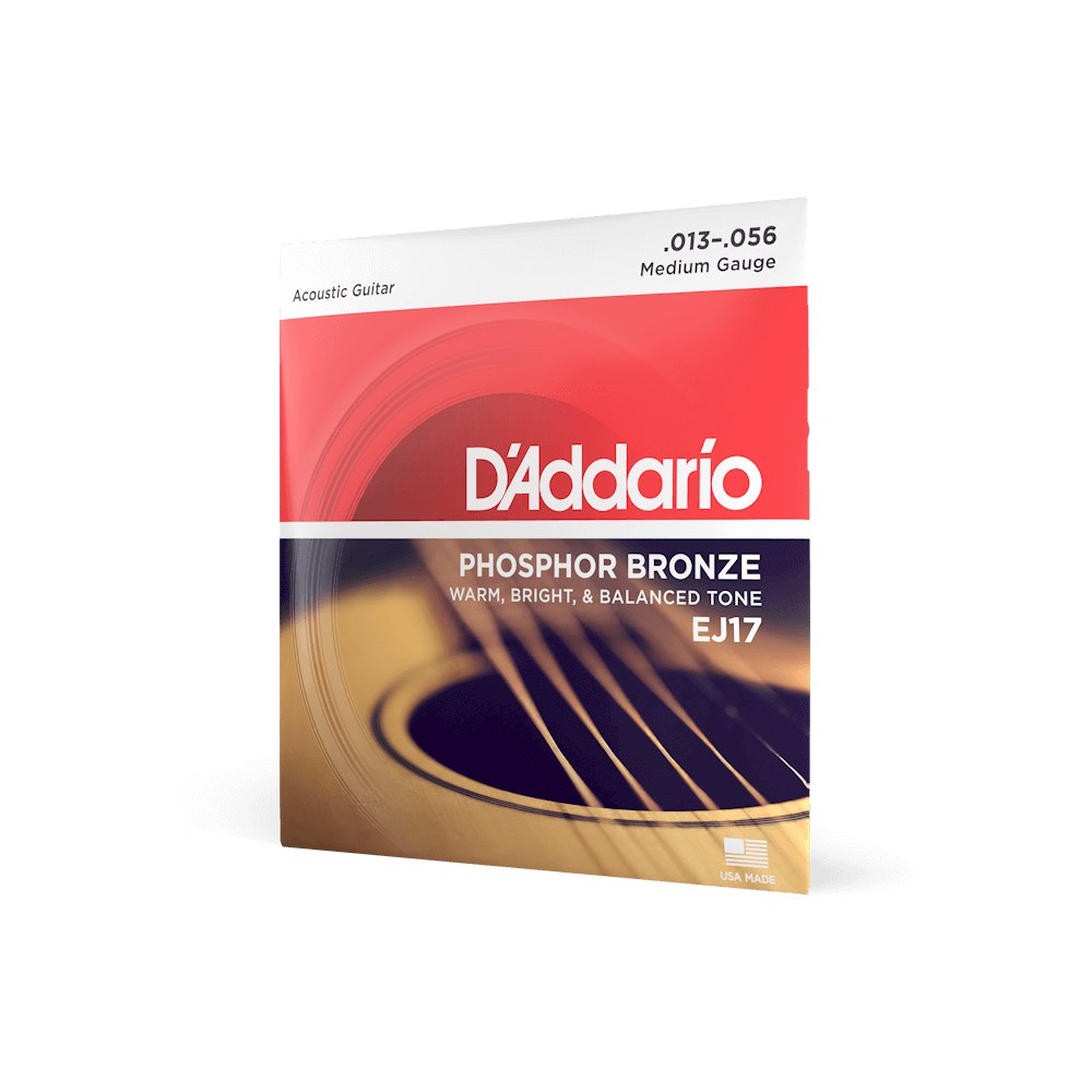 Dây D'Addario EJ17 Phosphor Bronze 13-56 Medium – bao bì