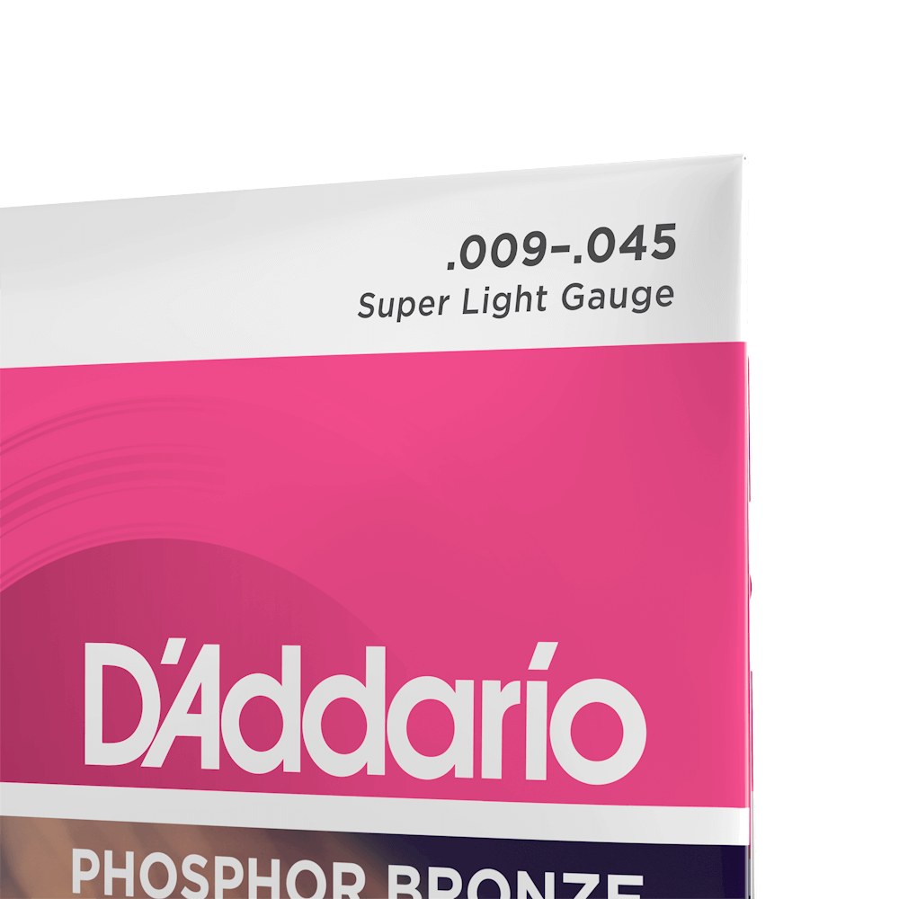Cận cảnh bao bì dây D'Addario EJ23 09-45 Super Light