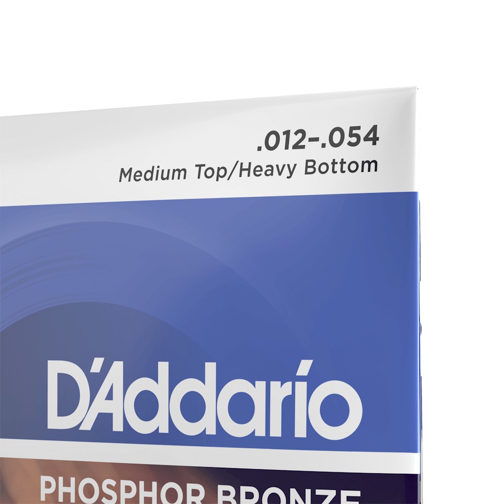 Cận cảnh bao bì dây D'Addario EJ37 12-54 Medium Top/Heavy Bottom 12-String