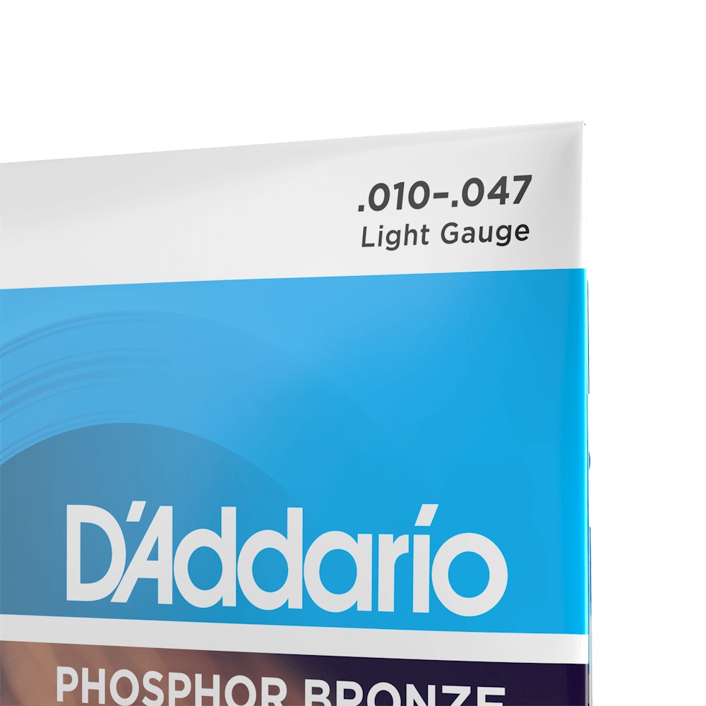 Cận cảnh bao bì dây D'Addario EJ38 10-47 Light 12-String