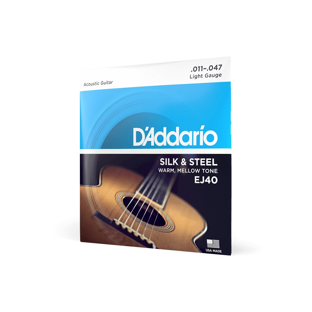 Dây D'Addario EJ40 Silk & Steel 11-47 Light – bao bì