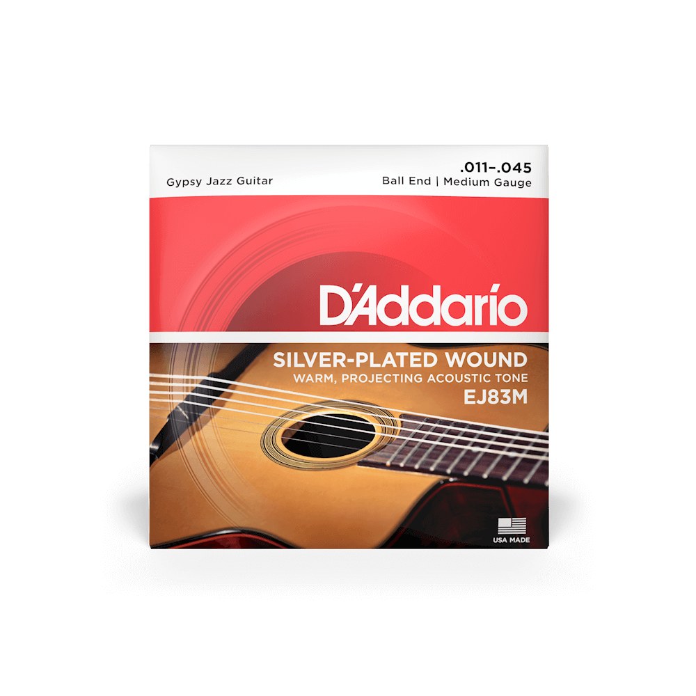 Bao bì dây D'Addario EJ83M cỡ 11-45 Medium Ball End – mặt trước