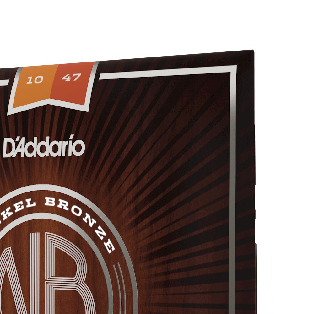 Cận cảnh bao bì dây D'Addario NB1047 10-47 Extra Light