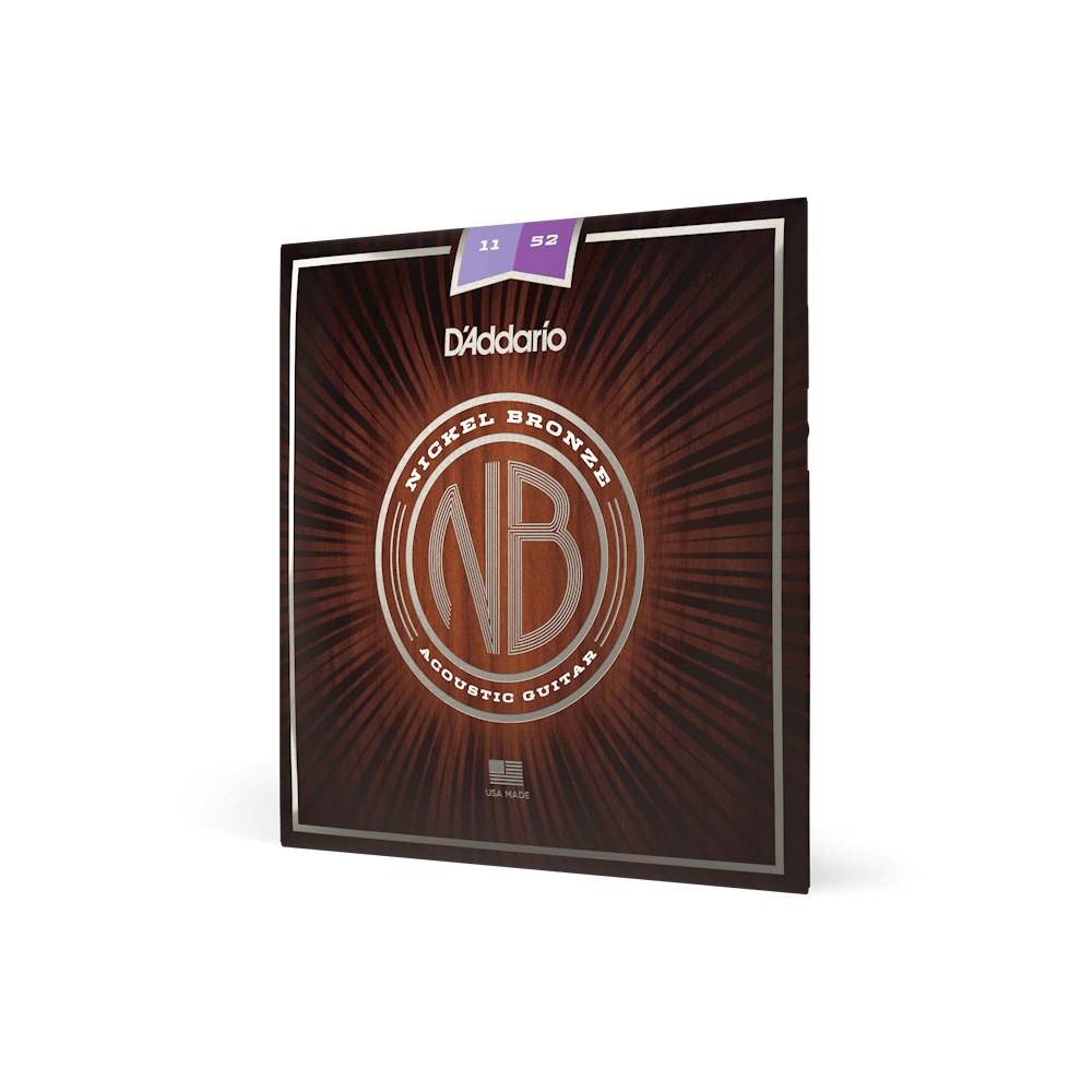 Dây D'Addario NB1152 Nickel Bronze 11-52 Custom Light – bao bì