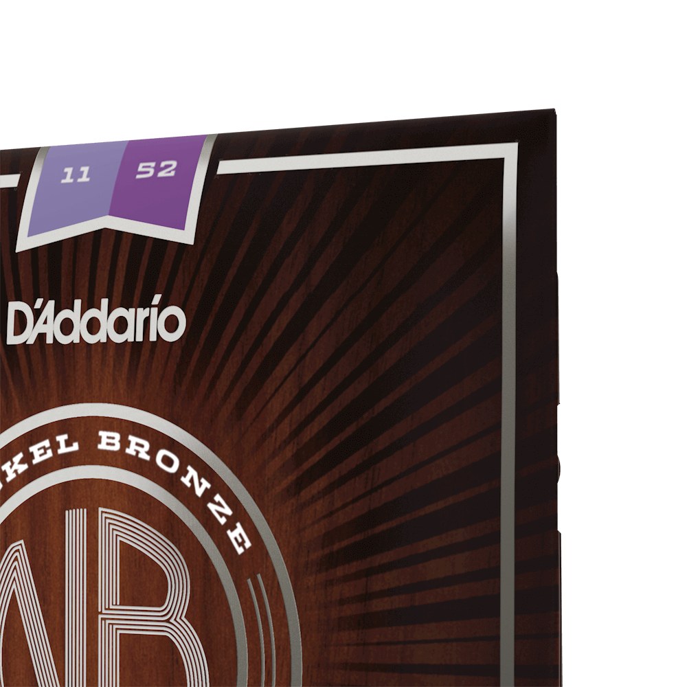 Cận cảnh bao bì dây D'Addario NB1152 11-52 Custom Light