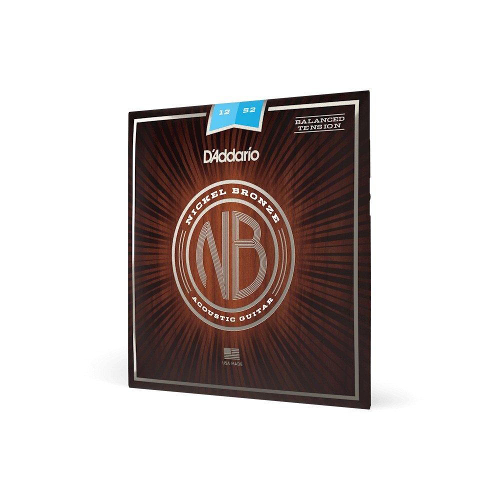 Dây D'Addario NB1252BT Nickel Bronze 12-52 Light Balanced Tension – bao bì