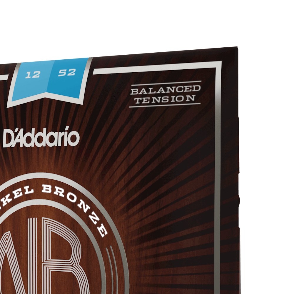 Cận cảnh bao bì dây D'Addario NB1252BT 12-52 Light Balanced Tension