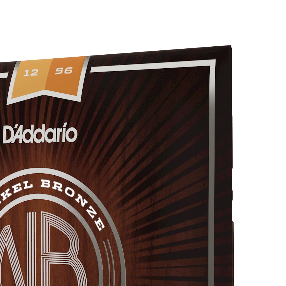 Cận cảnh bao bì dây D'Addario NB1256 12-56 Light Top/Medium Bottom