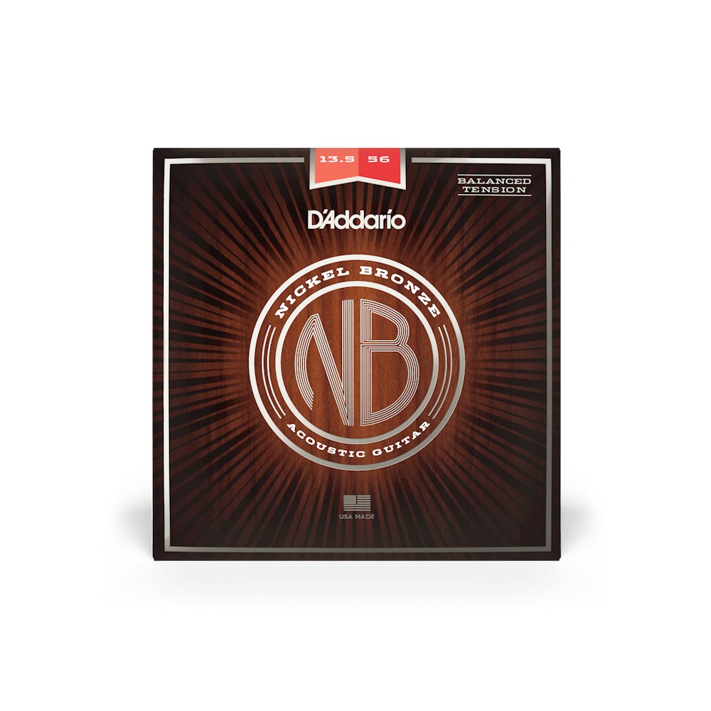 Dây D'Addario NB13556BT Nickel Bronze 13.5-56 Medium Balanced Tension – bao bì