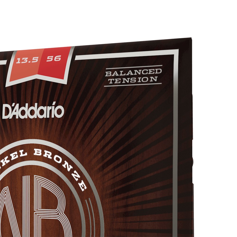Cận cảnh bao bì dây D'Addario NB13556BT 13.5-56 Medium Balanced Tension