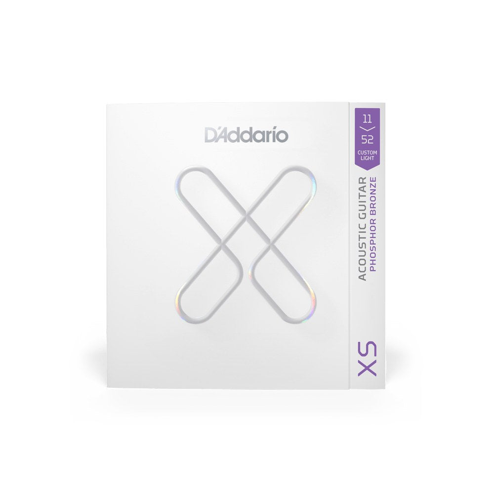 Bao bì dây D'Addario XSAPB1152 cỡ 11-52 Custom Light – mặt trước