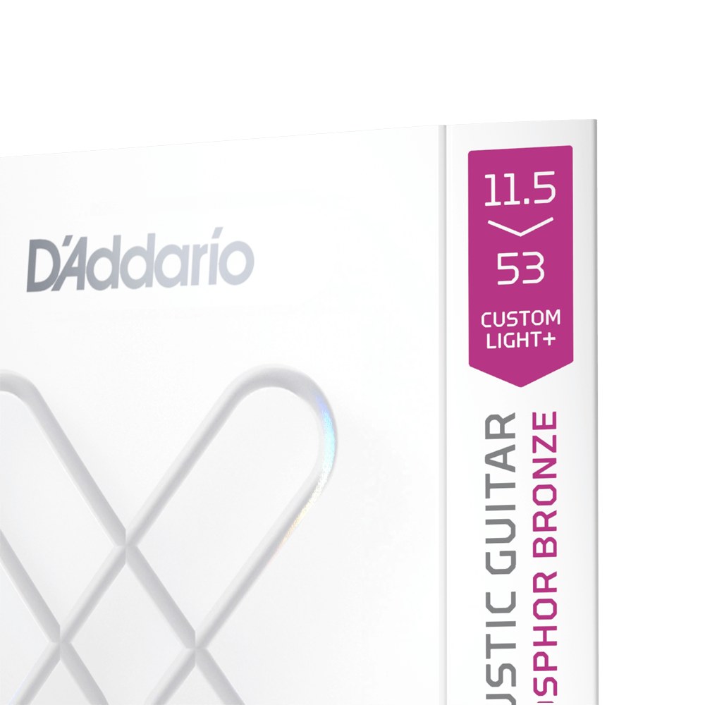 Cận cảnh bao bì dây D'Addario XSAPB11553 11.5-53 Custom Light Plus